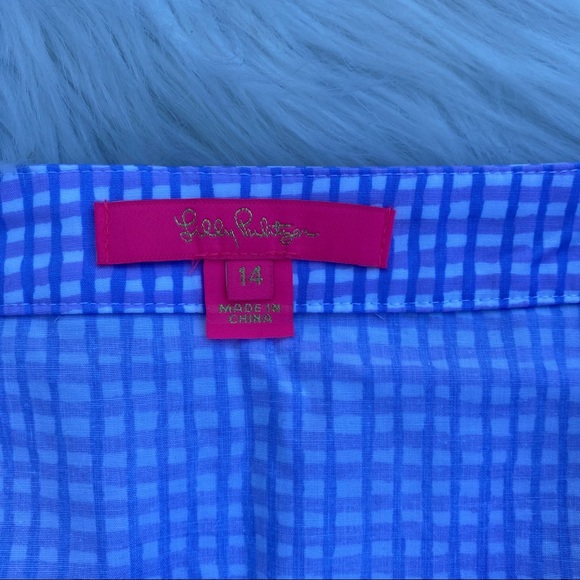 Lilly Pulitzer Purple Gingham set - Picture 5 of 6